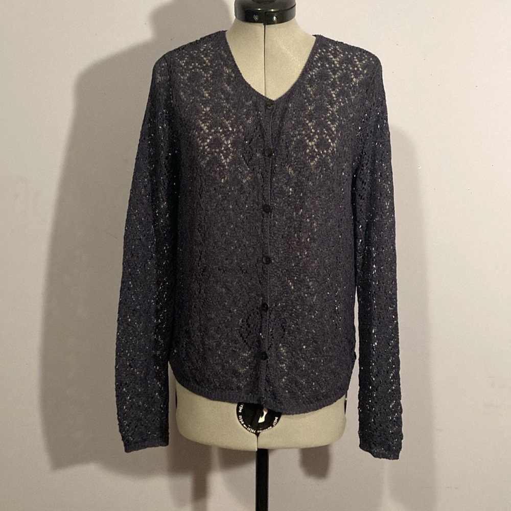 Valerie Steven’s Petites lace cardigan